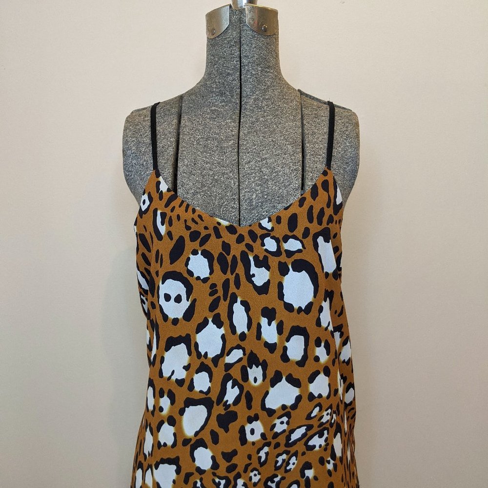 TOPSHOP Animal Print Camisole Blouse